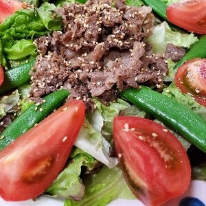 野菜がたくさん食べられる♪焼き肉サラダ✿